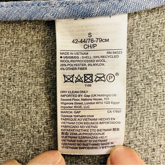 GAP Italian Wool Topcoat Overcoat - Picture 7 of 11